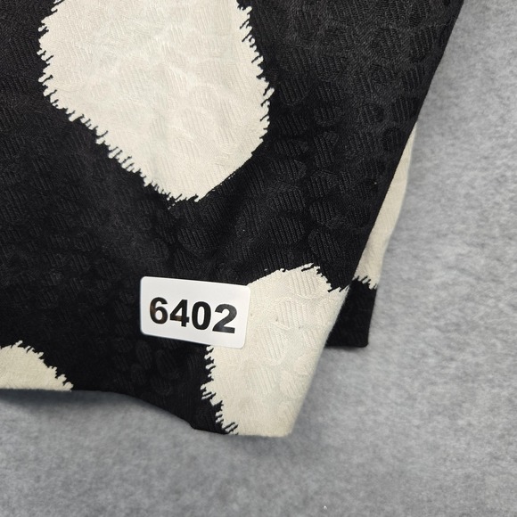 Talbots Dress Womens‎ 14P Black White Polka Dot Sleeveless Textured Midi Petite - Picture 14 of 14